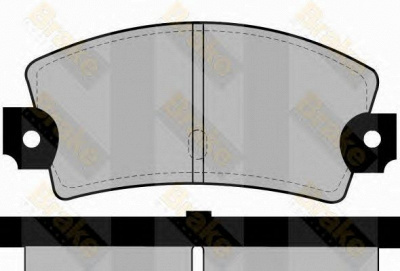 BRAKE ENGINEERING pa276 -  Комплект тормозных колодок, дисковый тормоз